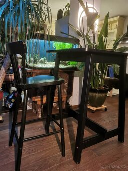 Barový stul a barová židle Ikea - 3