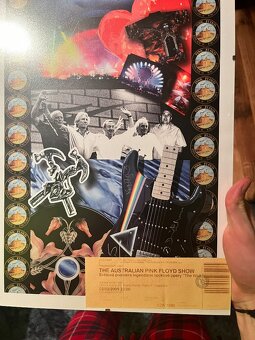 Plakát pink floyd + vstupenka - 3