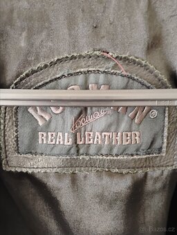 Pánská kvalitní kožená bunda - 3