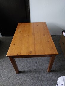 Dřevěný konferenční stůl - masiv 60x90cm - 3