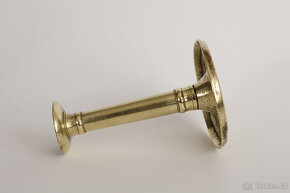 svícen mosazný starožitný starý biedermeier - 3