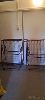 Rozkladací kovové lůžko/postel + molitan zdarma. - 3