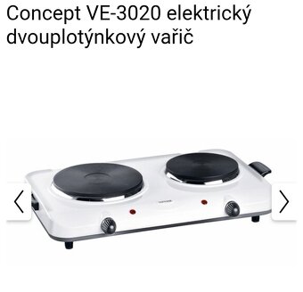PRODÁM Dvojplotýnkový vařič elektricky - 3