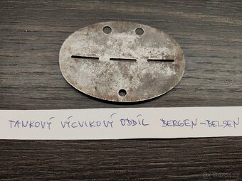 ID vojenská osobní známka Wehrmacht - Lehrtr.Bergen G/48 - 3