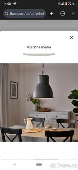 Lampa hektar IKEA světlo 230v prům 38cm - 3