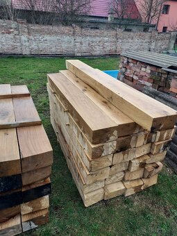 Dřevěné dubové pražce, nové bez impregnace, Šternberk, Olomo - 3