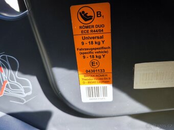 Britax Romer duo plus dětská autosedačka 9-18kg - 3