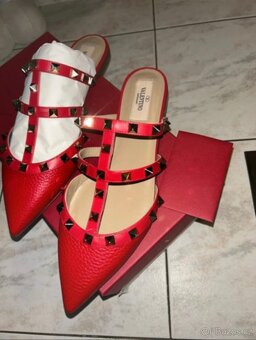 Valentino garavani 36 red červene boty - 3