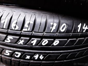 PNEU 165/70/14 a DISKY 5x100 R14 5Jx14 - 3