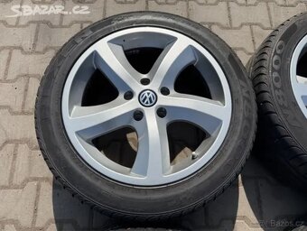 4x al kola 5x120 18 + pneu letní 255/45 R18 - 3