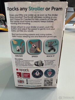 Rockit Přenosné houpadlo kočárku - dobíjecí, NOVÉ na AA - 3