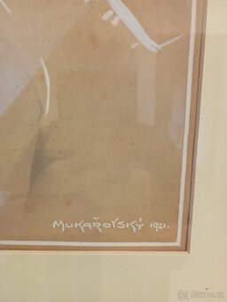 DÍVKA V KLOBOUČKU - JOSEF MUKAŘOVSKÝ 1921 - 3