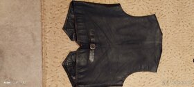 Motorkářská kožená vesta Leather Man - 3