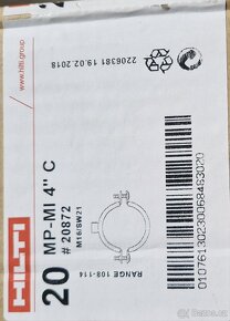 HILTI objímka potrubí MP-U 109-115 4" M16 - 3