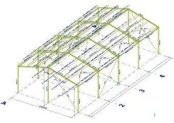 Konstrukce 10x20x4,5m - 3