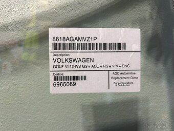 Čelní okno VW Golf 7 - nové - 3
