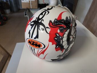 Přilba na motokros + kšilt. POLEP, zn."MOTOVELL" - 3