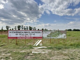 Prodej, 14 stavebních parcel o výměře min 930m2 - max 1021m2 - 3