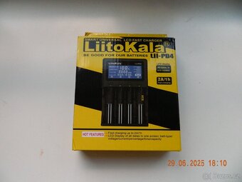 Nabíječka LiitoKala Lii-PD4 pro Li-ION, Li-Fe a Ni-MH bateri - 3