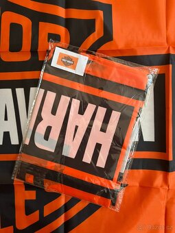 Vlajka Harley Davidson oranžová - 3