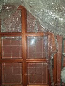 Prodám prosklené zakázkové dveře interiérové 242 x 99 cm - 3