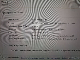 Microsoft Surface PRO 5 i5/8GB/SSD 256GB/záruka - 3