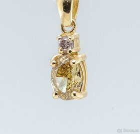 14K přívěšek s diamanty 0,57ct - certifikát AIG - 3