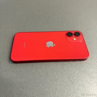 iPhone 12 mini 128GB červený, 100% baterie, záruka - 3