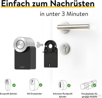 Chytrý elektronický zámek Nuki Smart Lock Pro 4. gen. - 3