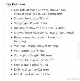 NOVÁ sprcha Axor One Shower Set - 3