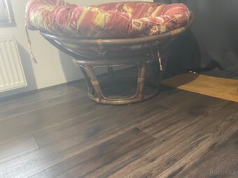 Křeslo z ratanu, kulaté - 3