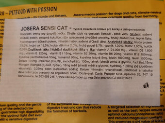 Granule Josera SensiCAT - 3