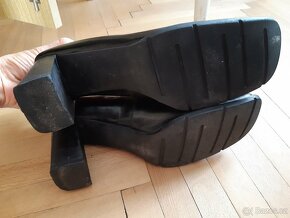 Černé kožené lodičky 37 - 3