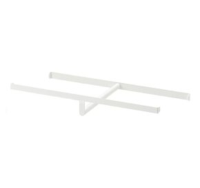Šatní tyč, bílá, 60x40 cm - 3