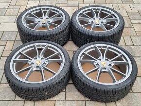 originál alu PORSCHE 911 991.2 = 8,5 a 11x20" 5x130 s pneu - 3