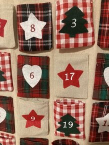 2x adventní kalendář, látkový - 3