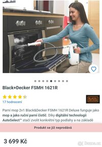 Parní mop Black+Decker FSMH 1621R

 - 3