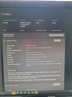 PC - specifikace viz foto - 3