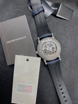 Emporio Armani Automatic AR60030 Luigi Semi Skeleton Dial Mo - 3