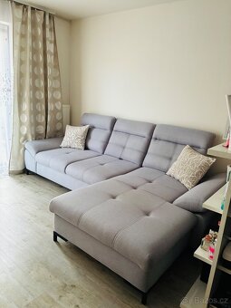 Rohová rozkládací sedací souprava - 3
