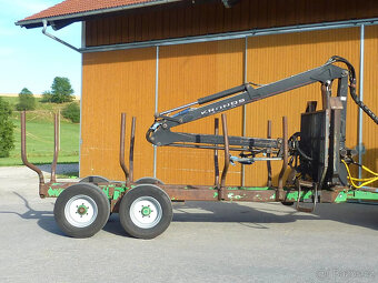Lesnický přívěs Kronos 5000 XXL 9,8 m – hydraulický jeřáb - 3