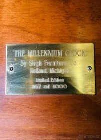 Staré Podlahové Čtvrťové Hodiny Sligh Millennium - 3