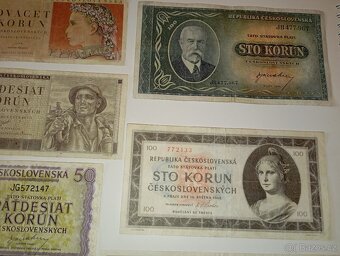 BANKOVKY 5-1000 KČS, ČTYŘICÁTÁ LÉTA, VŠE NEPERFOROVANÉ - 3