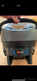 Prodám dětskou sedačku vajíčko Besafe s adaptery - 3