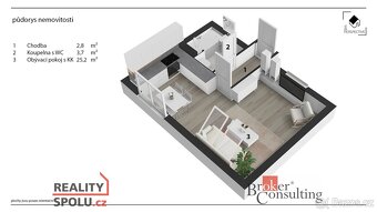 Pronájem, byty/1+kk, 35 m2, Tůmy Přeloučského 1539, 53501 Př - 3