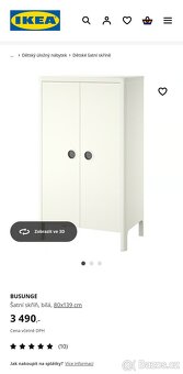 Ikea Busunge skříň růžová - 3