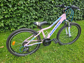 Růžové 24" horské hliníkové kolo KROSS, rám 13" od 120 cm - 3