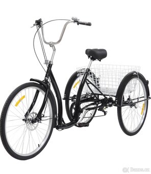 Tříkolka pro dospělé 26 "6 rychlostí s košíkem - 3