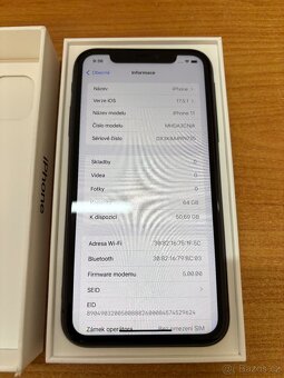 Apple iPhone 11 - 64GB Černý - Velmi pěkný - 3