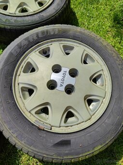 Retro originál Toyota alu kola r14 4x100 Corolla - 3